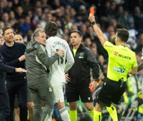 皇马3人染红！裁判报告曝光，2人或被禁赛2场，遭卡瓦哈尔嘲讽