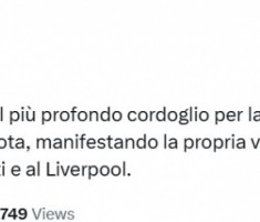 尤文官推发文：对若塔的离世表示哀悼，向其家人致以诚挚慰问